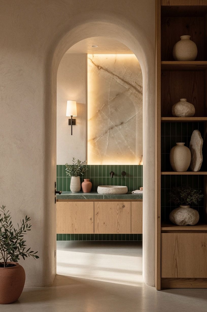 Add hand-glazed tile only where it earns its keep