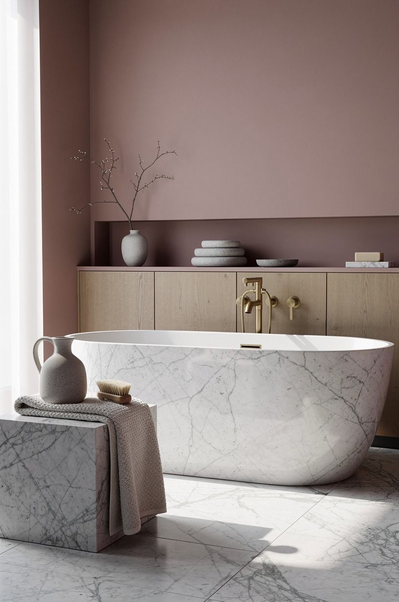 Anchor Simple Bathtub Decor With One Useful Vessel