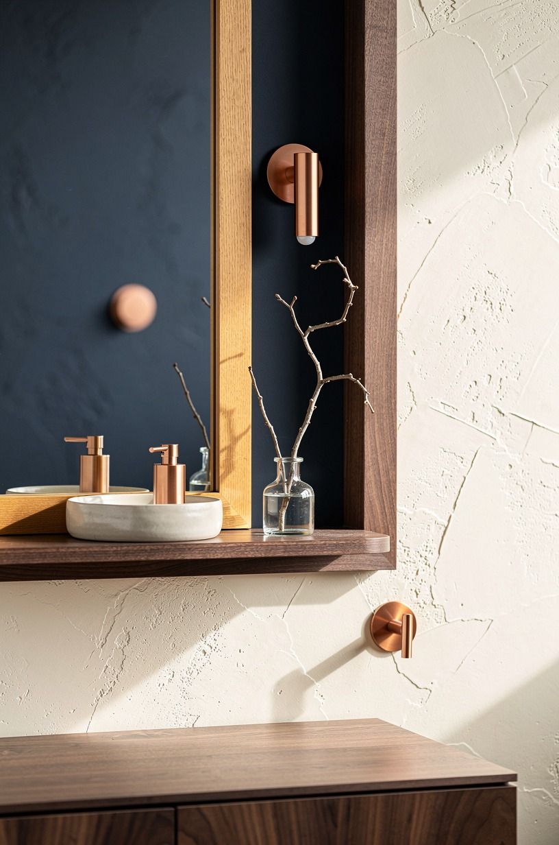 Build The Two-Wood Rule around your mirror