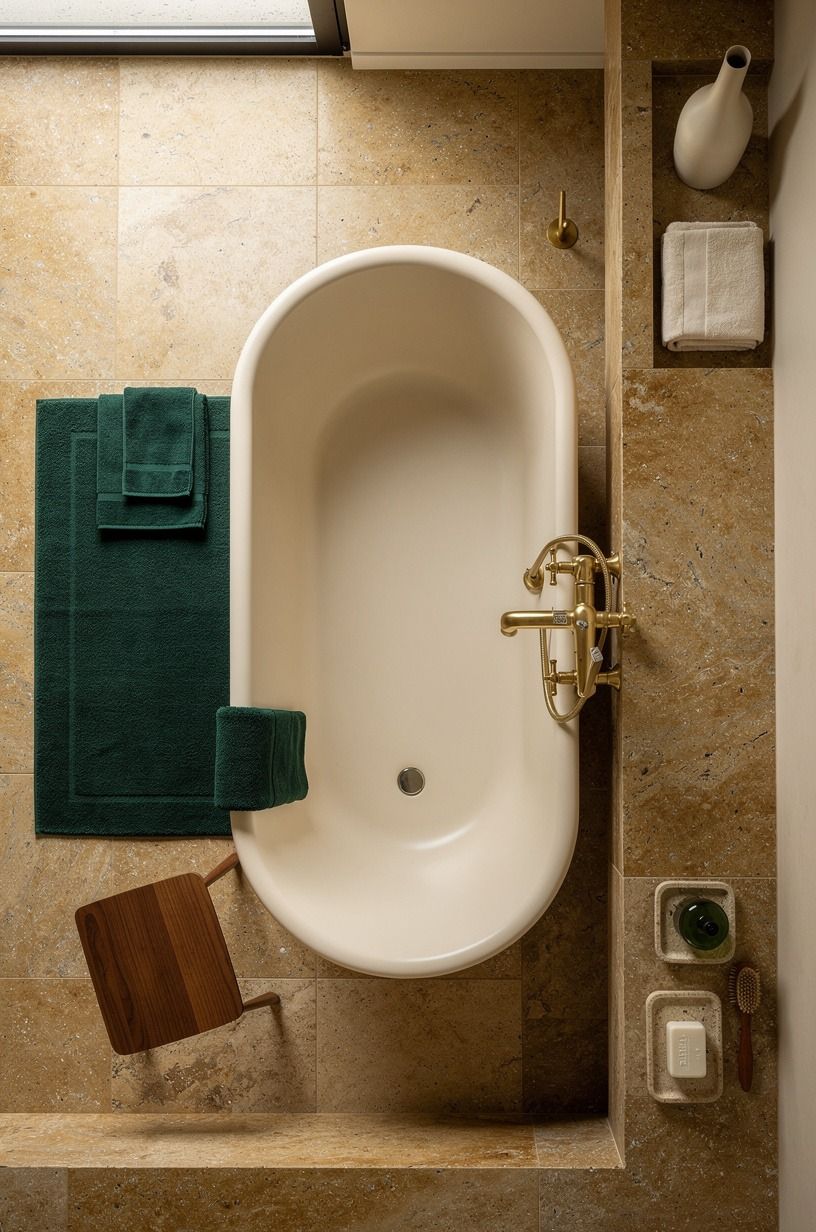 Choose a curved tub for the Soft-Edge Rule