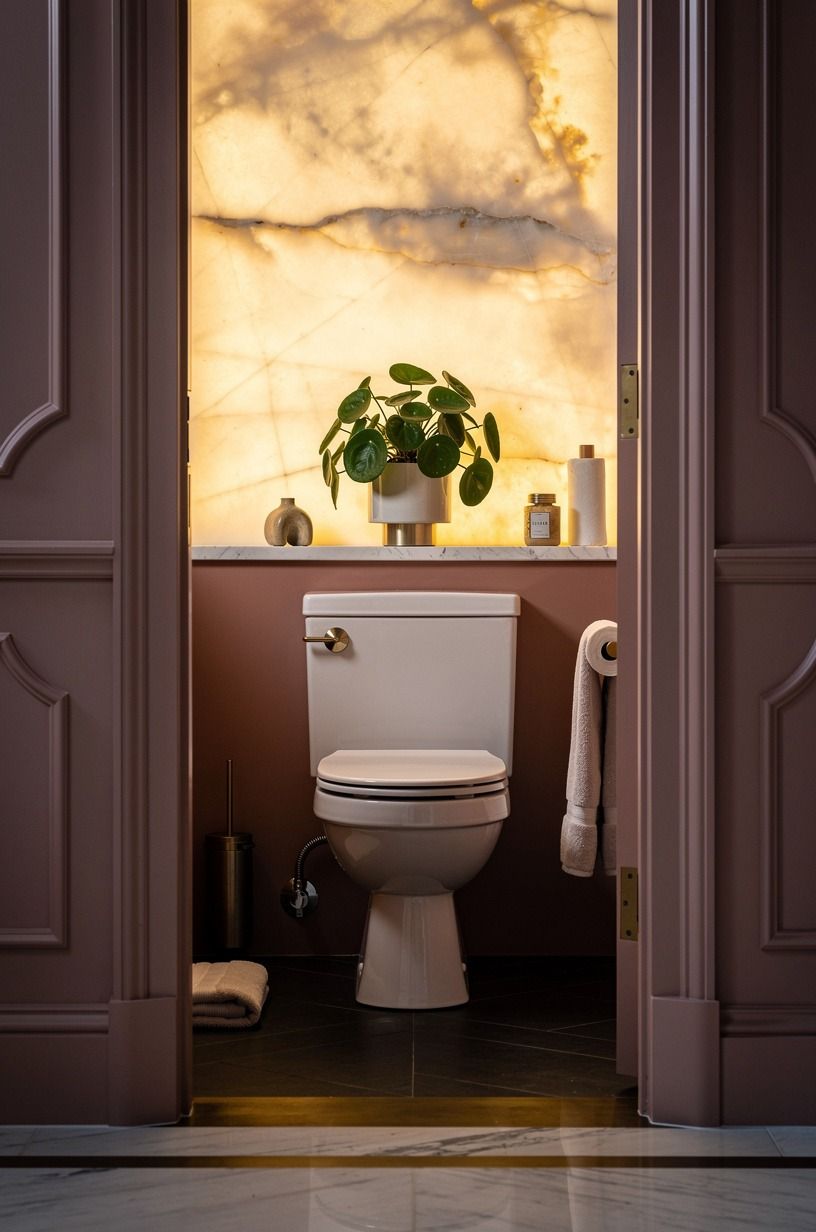 Drop a Watermelon Pilea on the Toilet Tank