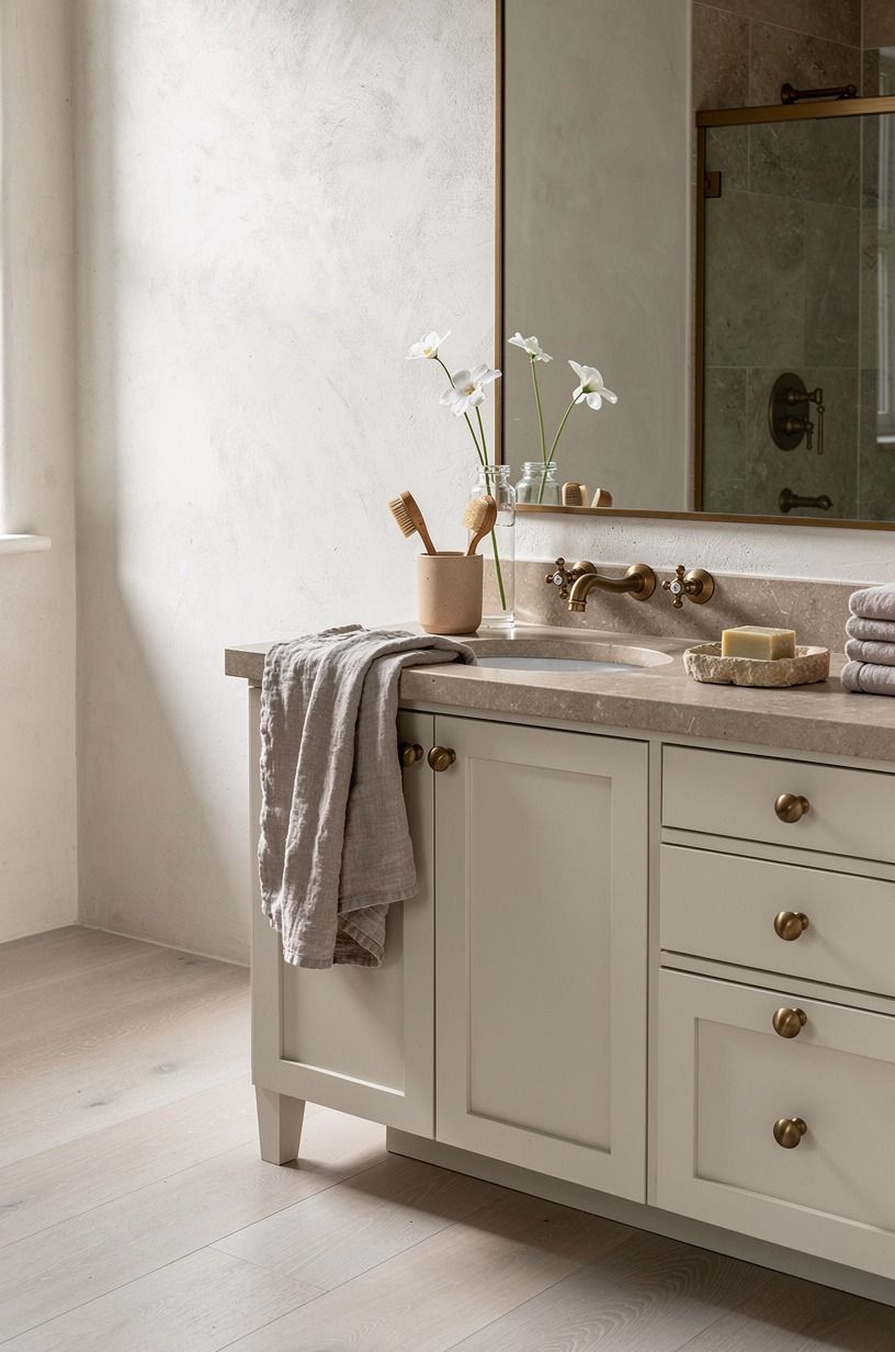 Frame the sink with The Quiet Counter Strategy