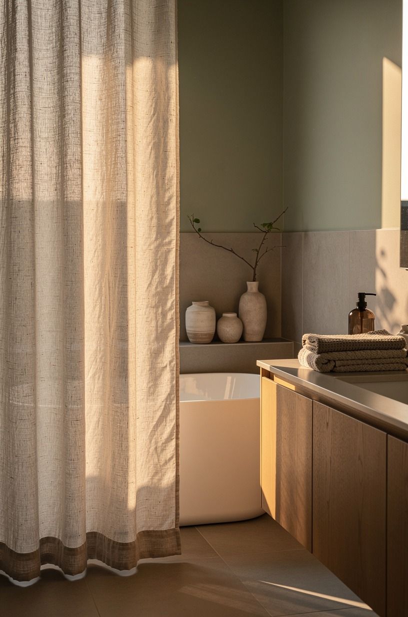 Hang a linen curtain with the Filtered-Light Effect