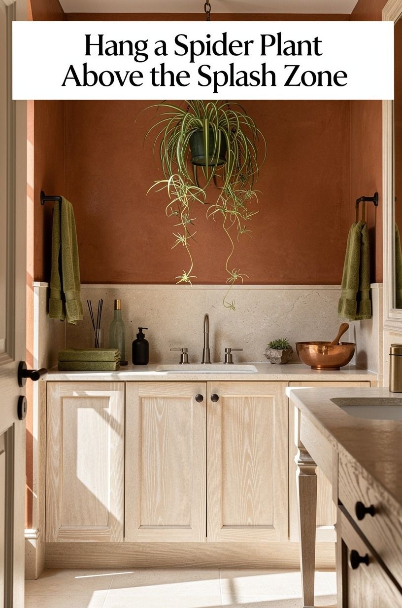 Hang a Spider Plant Above the Splash Zone