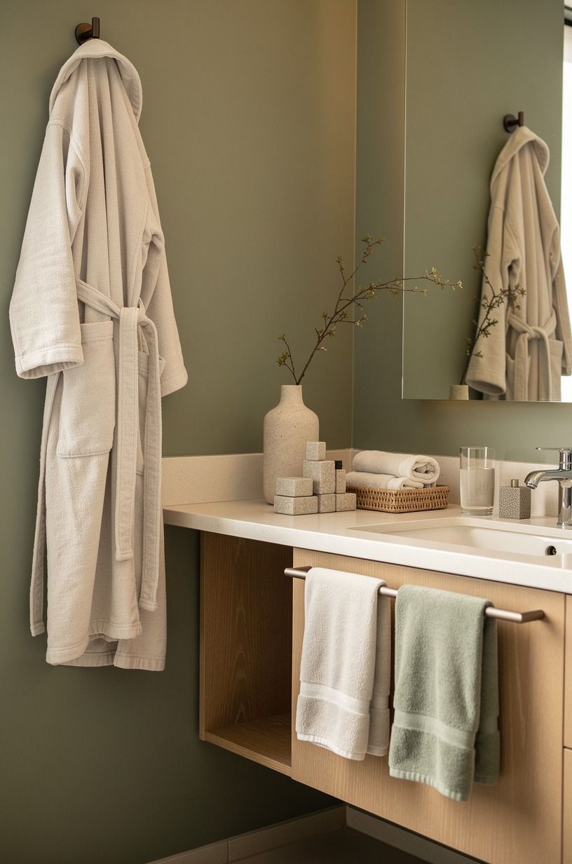 Hang towels like room service might judge you