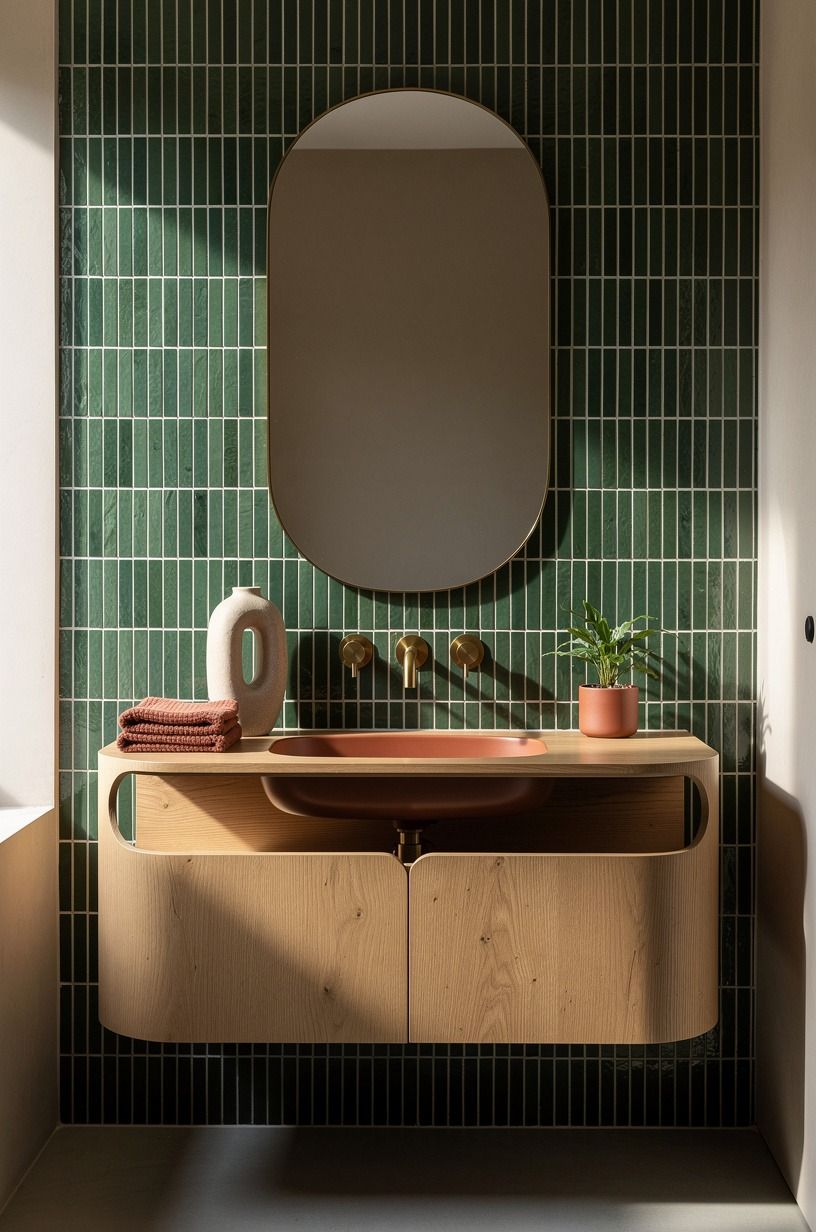 Install zellige vertically on a backsplash