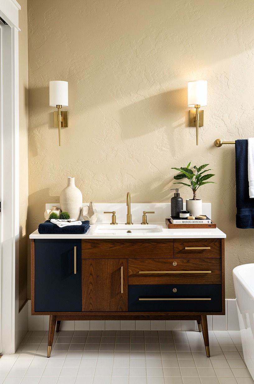 Paint the walls in Chestertown Buff (the soft-plaster shortcut)
