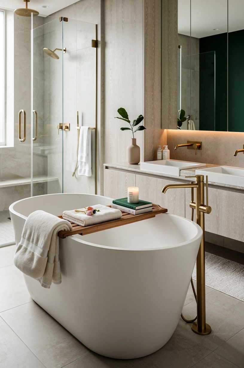 Pair the tray with a bath pillow