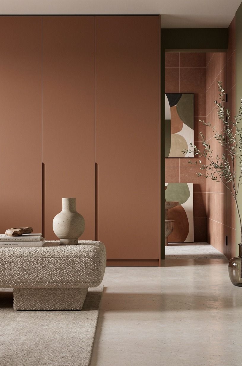 Put storage behind calm cabinet fronts