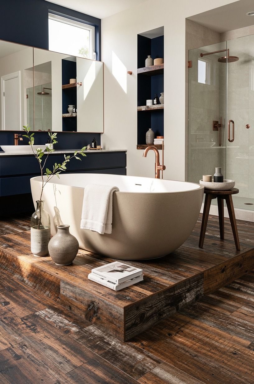Put the tub on a visual island