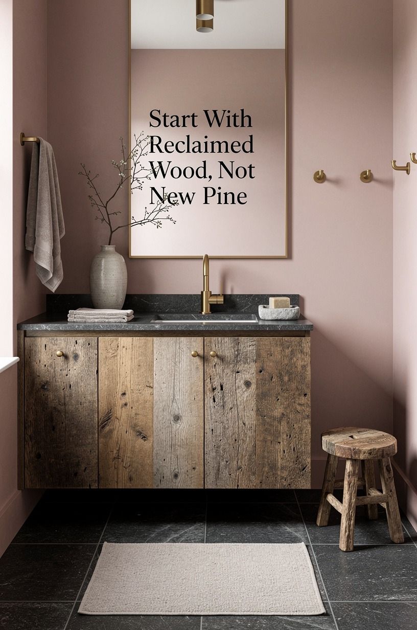 Start With Reclaimed Wood, Not New Pine