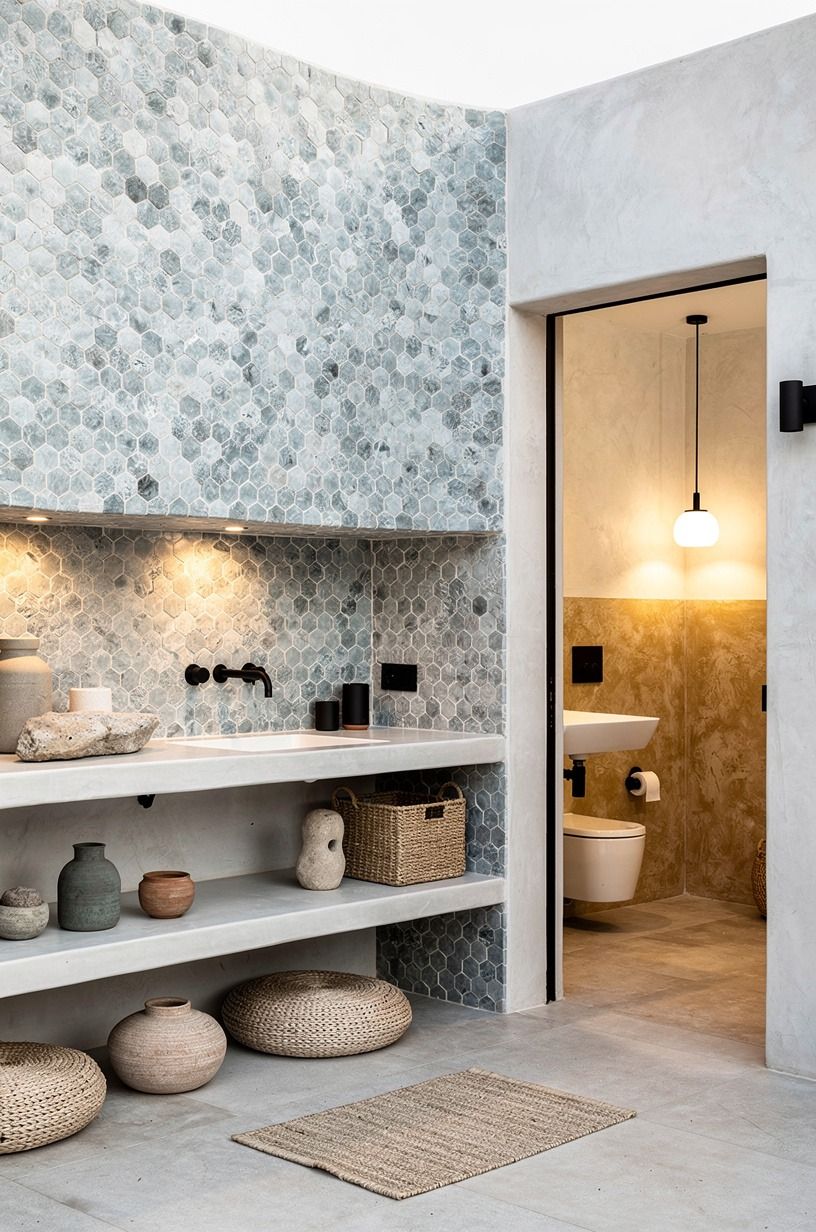 Try a Frost-rated Moroccan zellige exterior for an outdoor kitchen wall