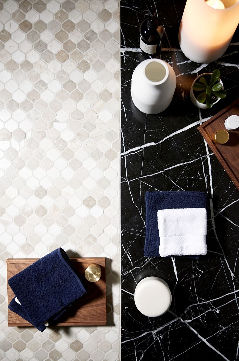 Use neutral zellige over flat subway tile
