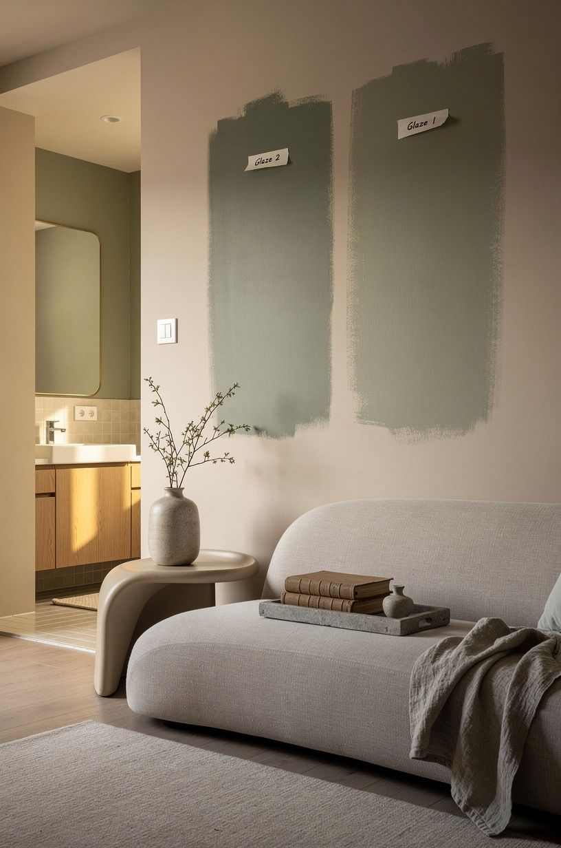 What's the Two-Glaze Rule before committing to one color?