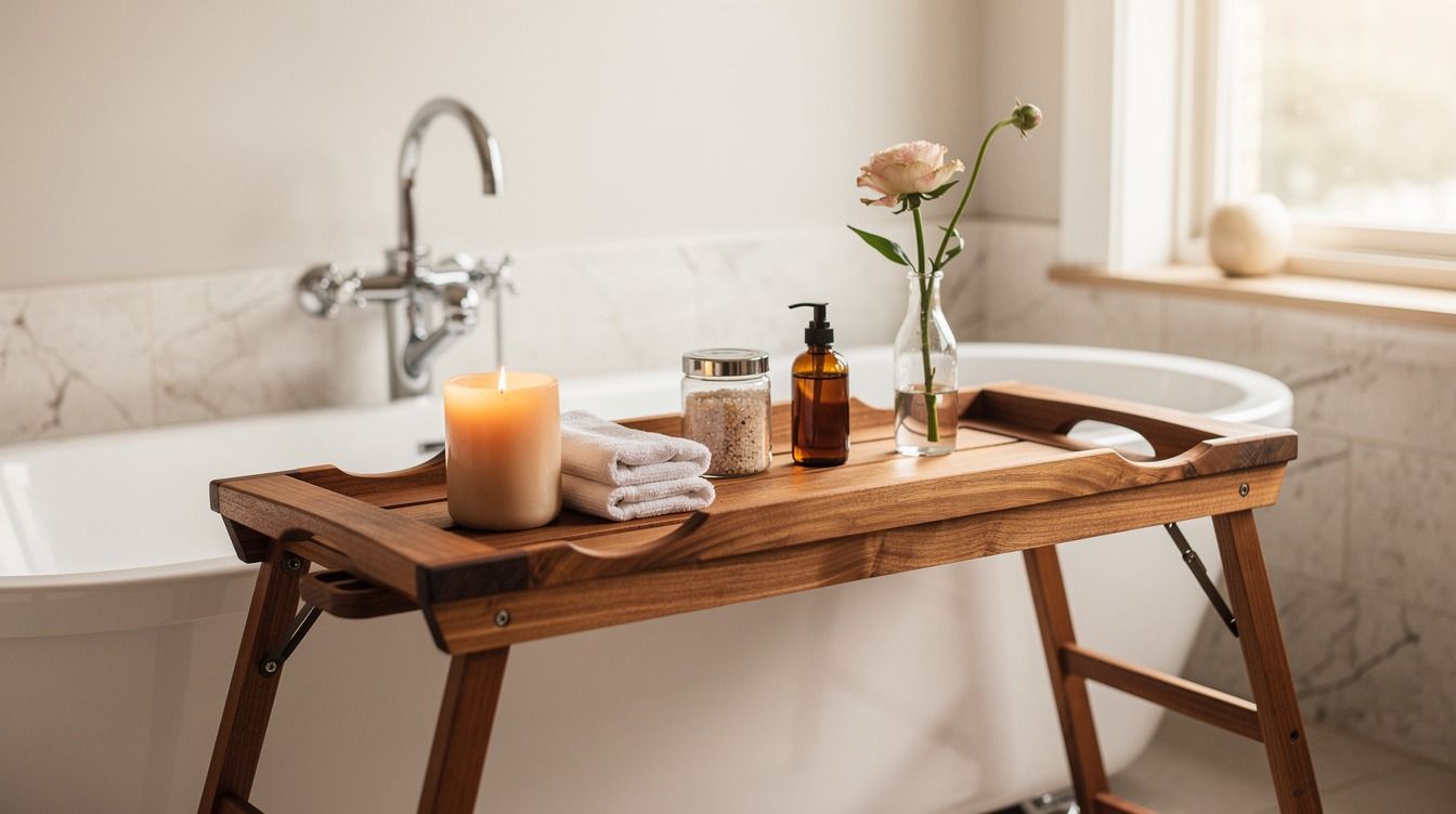 19 Bathtub Tray Gift Ideas for the Self-Care Lover Even If They're Hard to Buy For