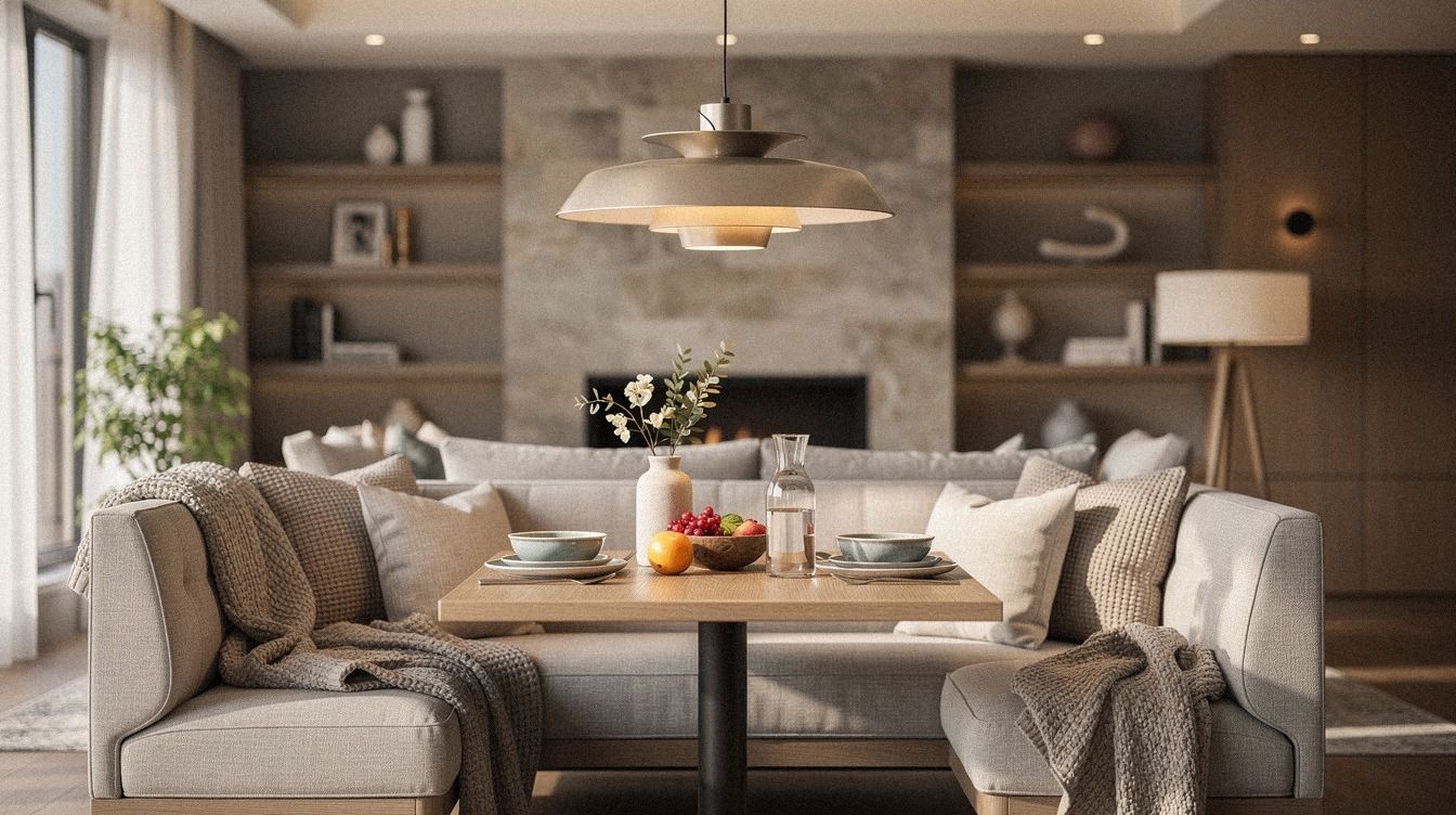Cozy Breakfast Nook Lighting Ideas With Pendants, Sconces for Soft Mornings