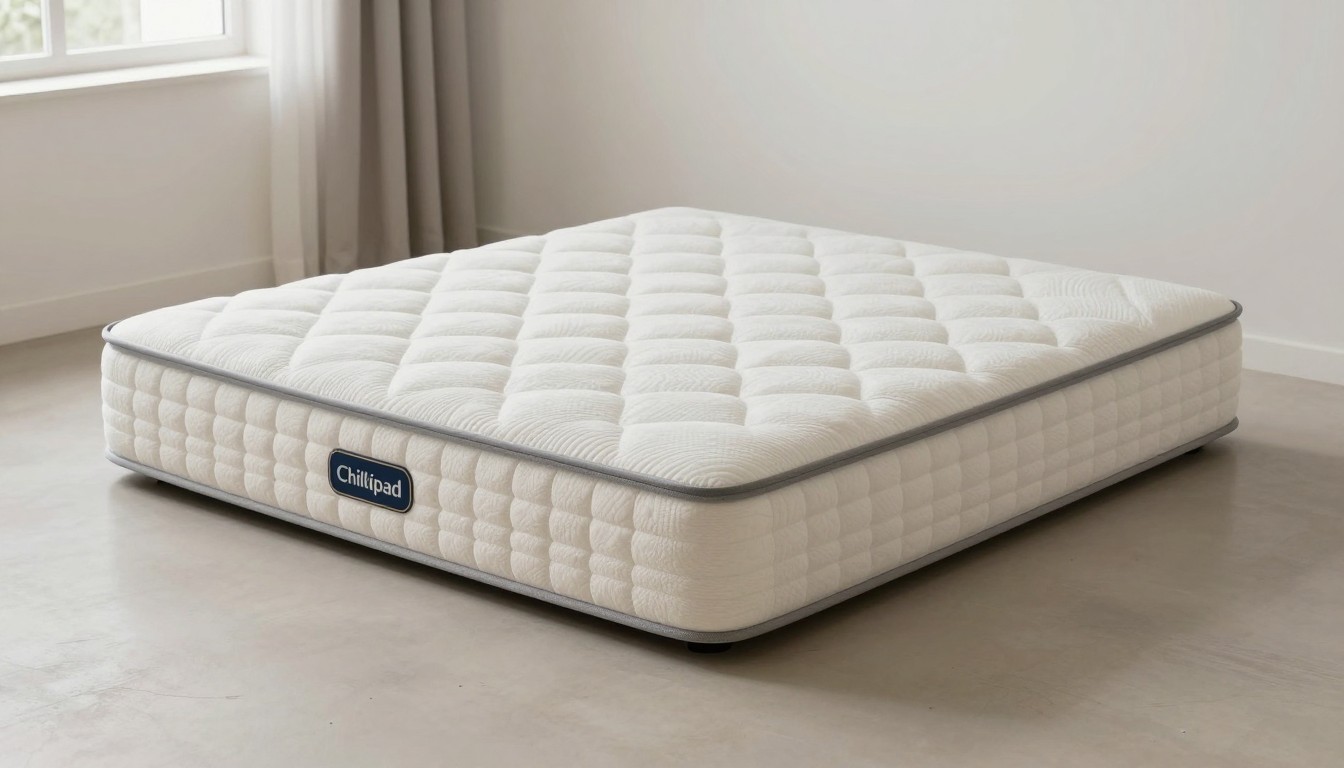 entry-level water cooling pad controller at foot of bed