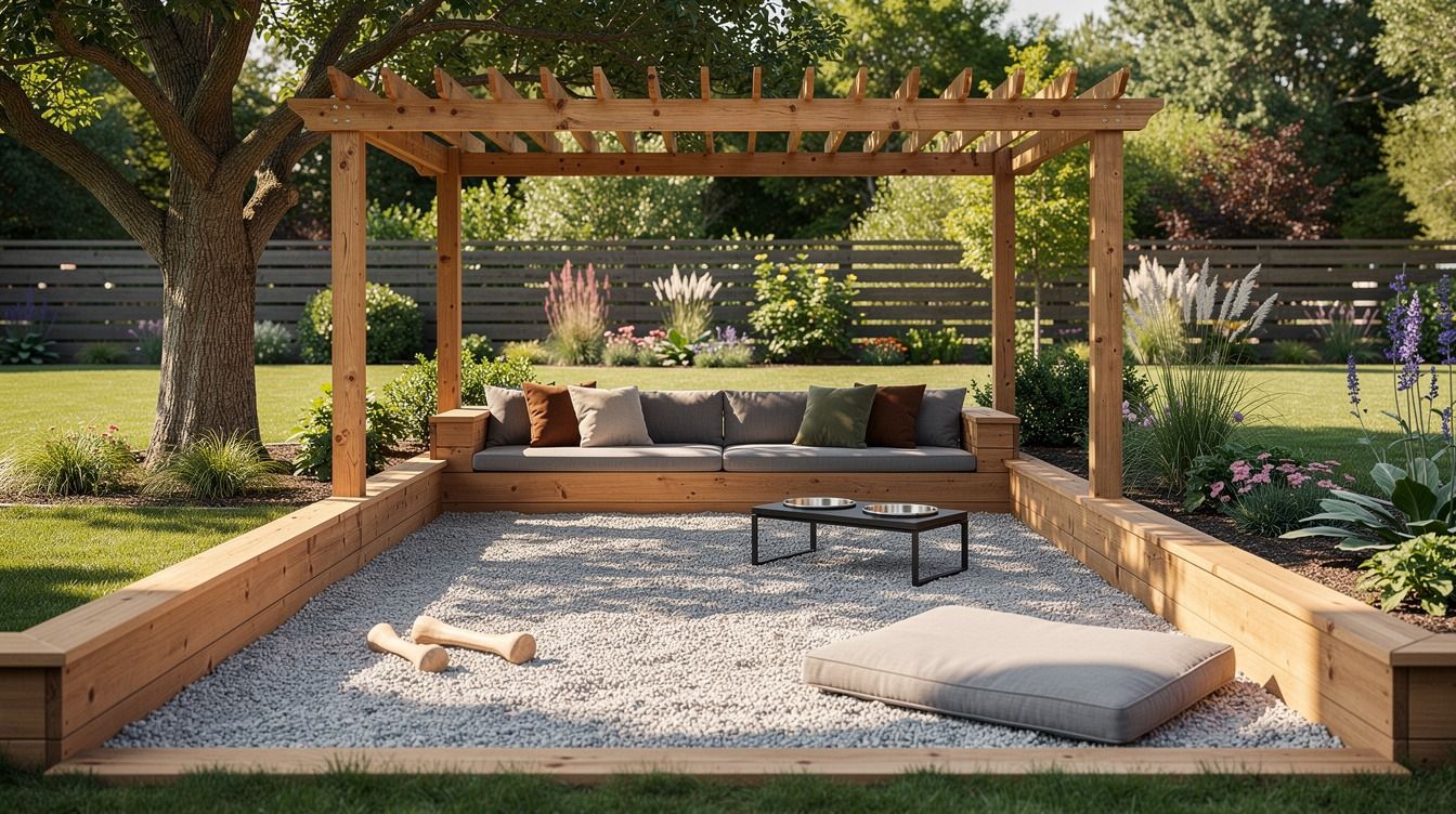 I Built A Cozy Dog-Friendly Backyard, My Pup Finally Uses Every Corner