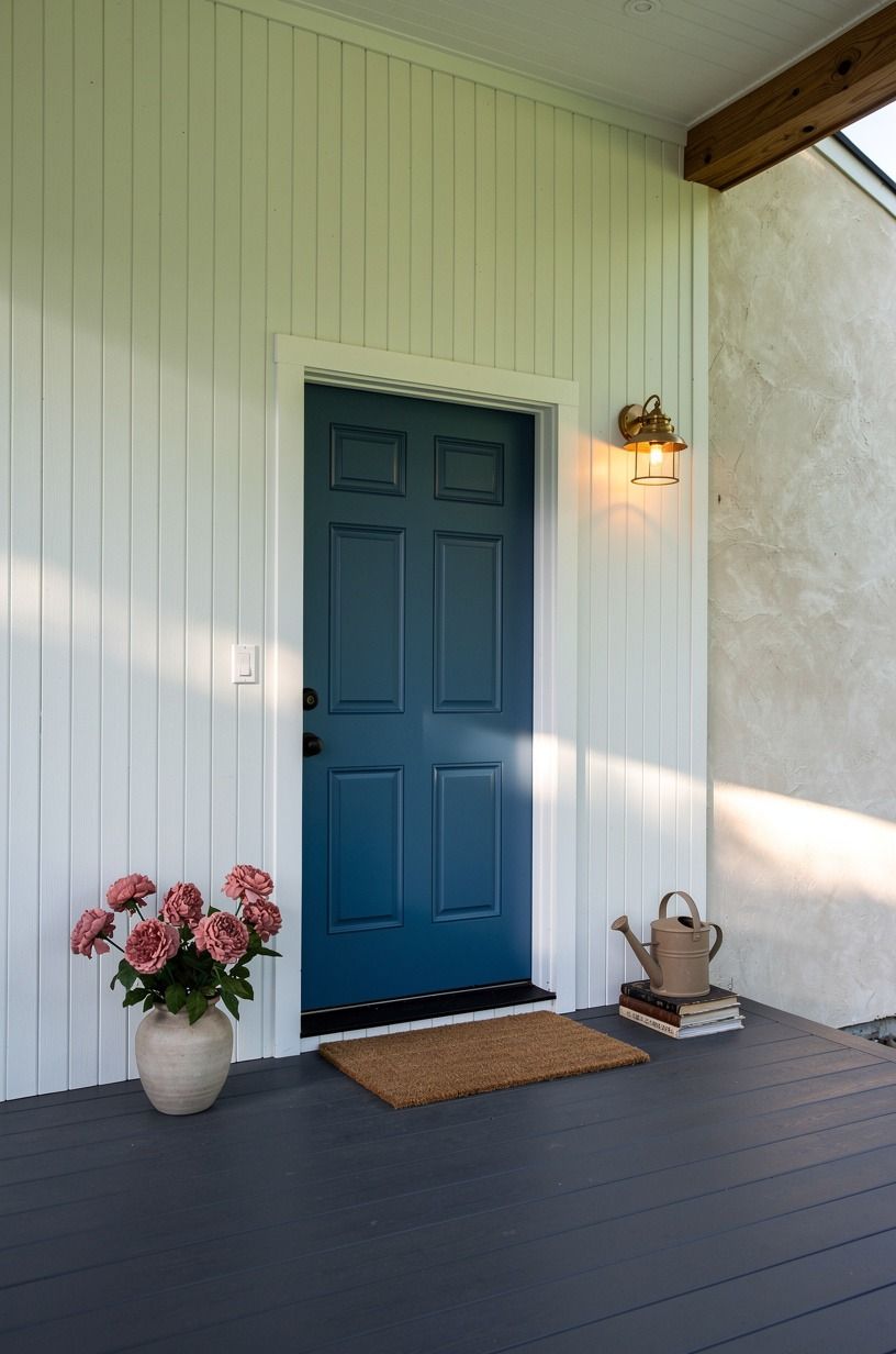 Wash a coastal blue across beadboard panels
