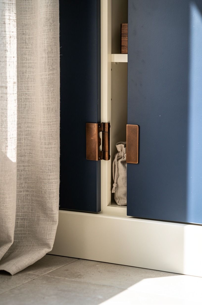 Build a tilt out panel behind trim