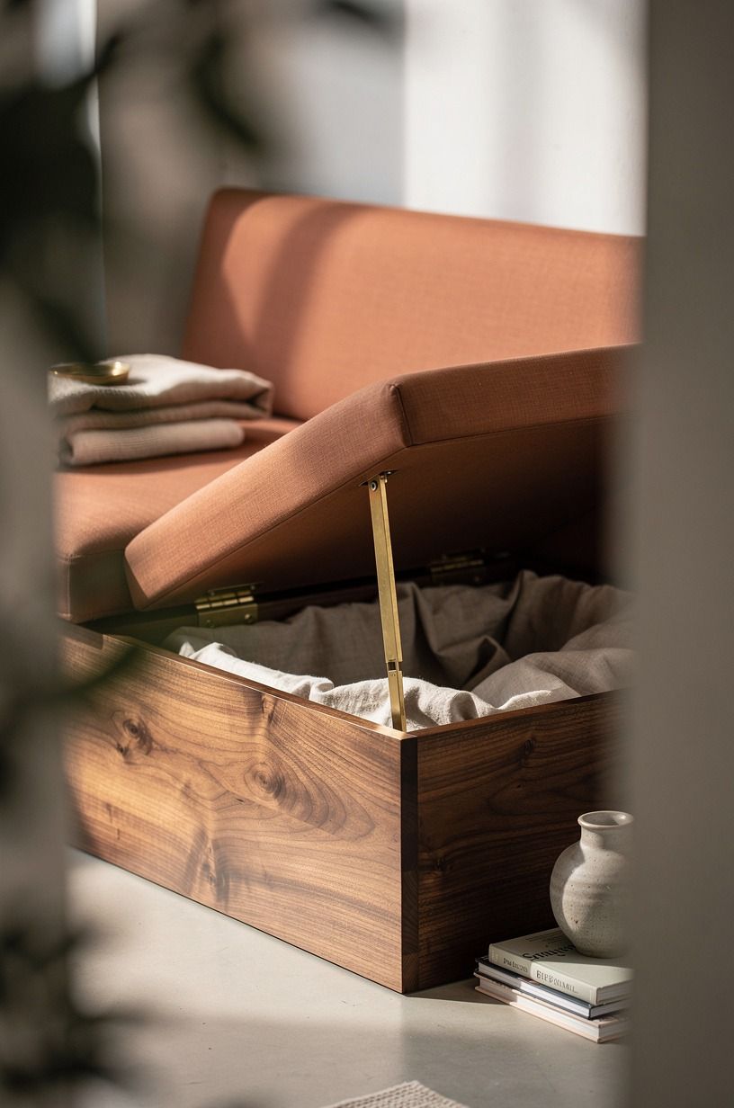Add a hinged seat to a bench