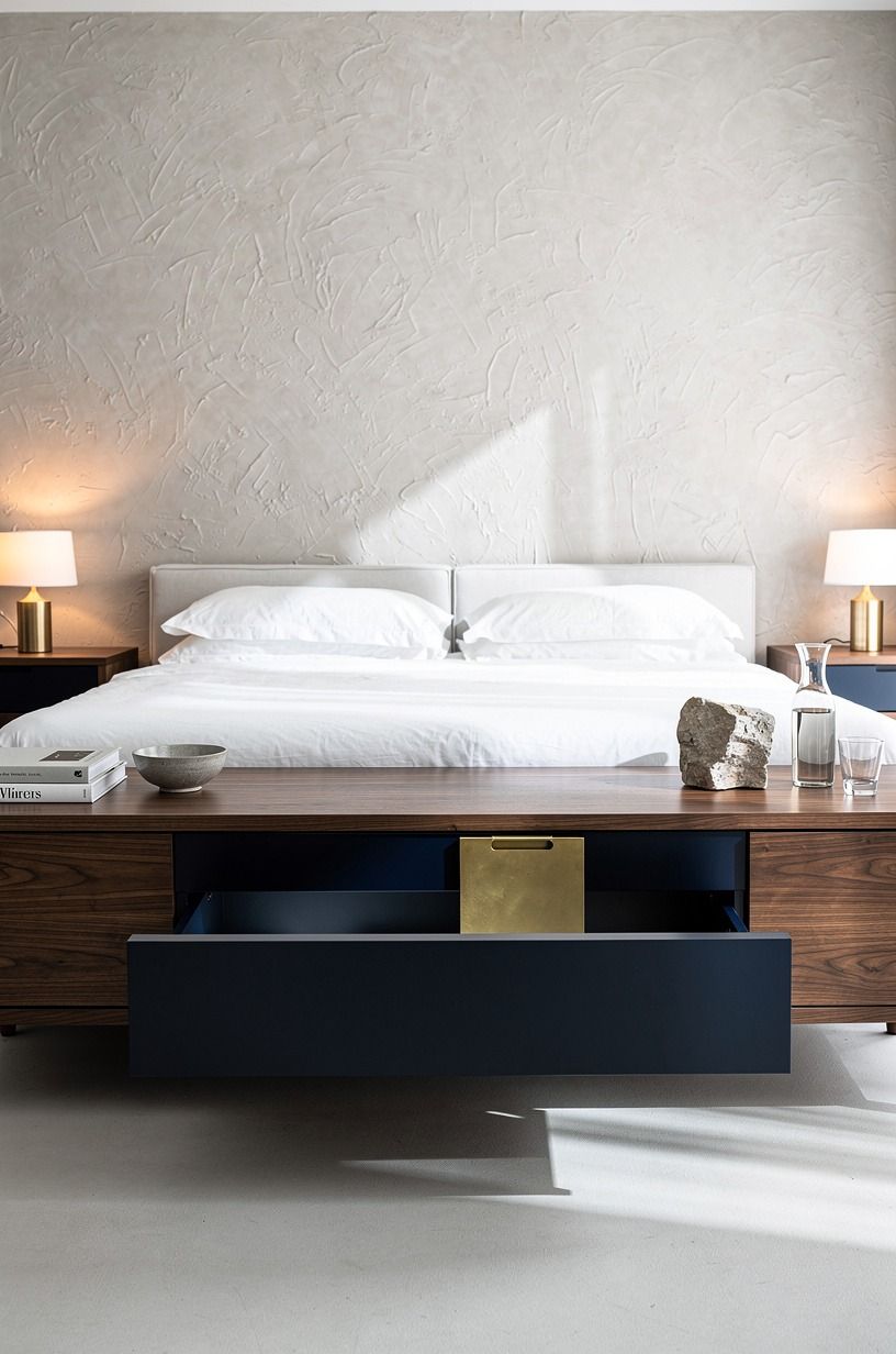 Install a false back inside nightstands