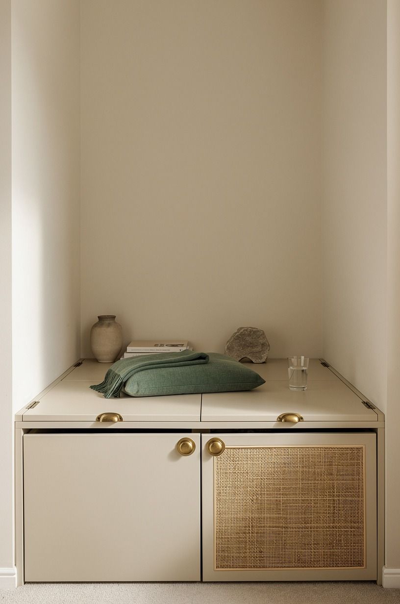 Can you mount a fold-down desk without it feeling like an office?