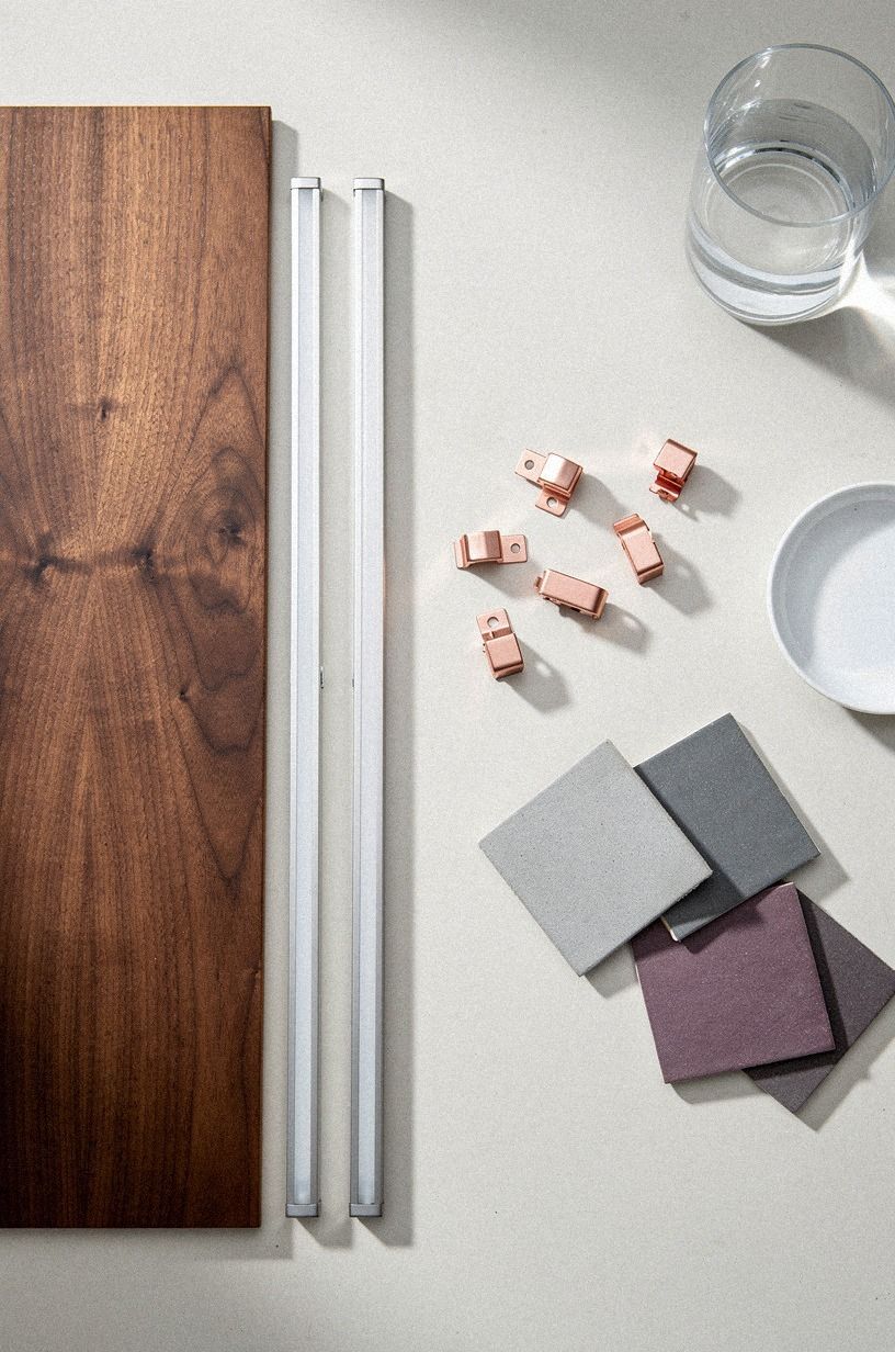 I chose slim bars for the sink wall