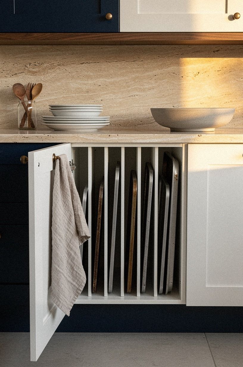 Will a vertical divider finally fix your baking sheet pile-up?