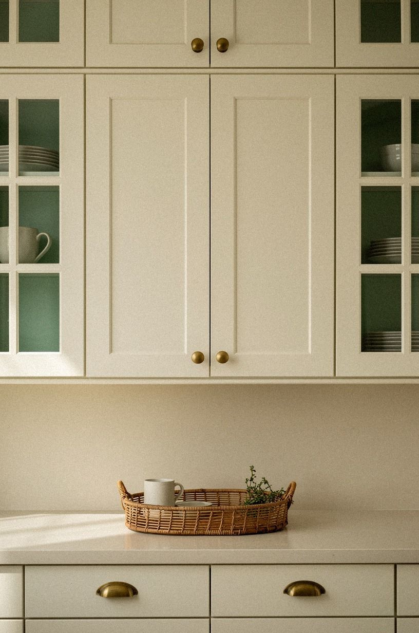 Painted one sample door a warm white
