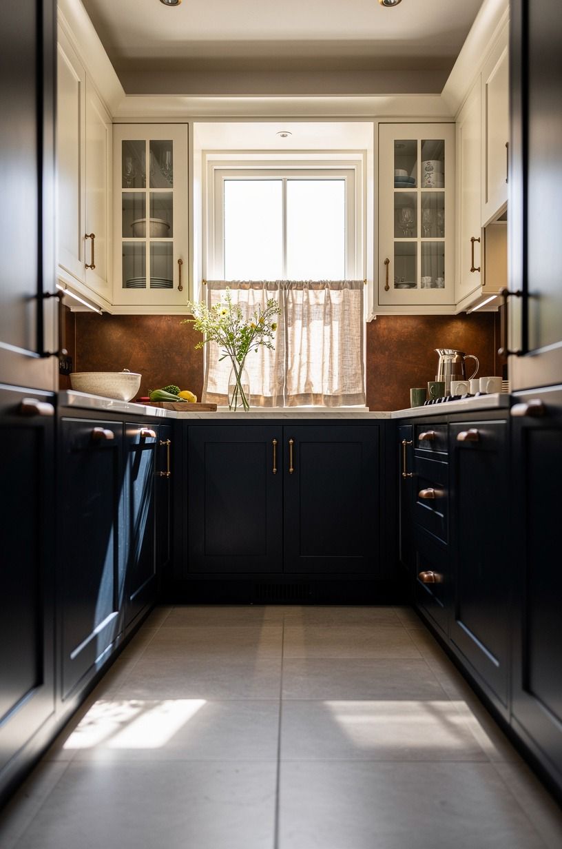 Add glass uppers near the window