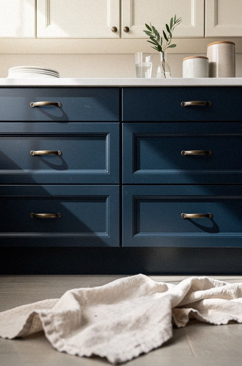 Frame plain fronts with thin molding strips