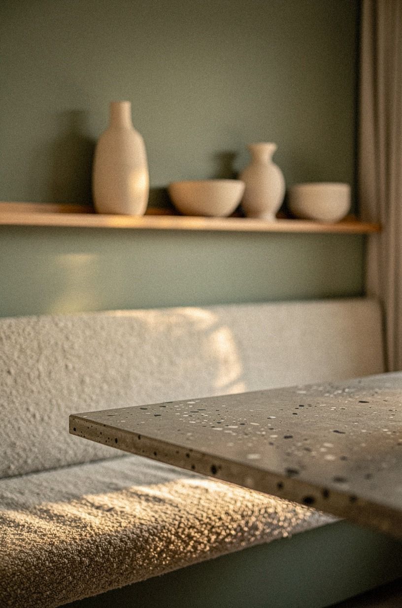 Run a picture ledge above the banquette