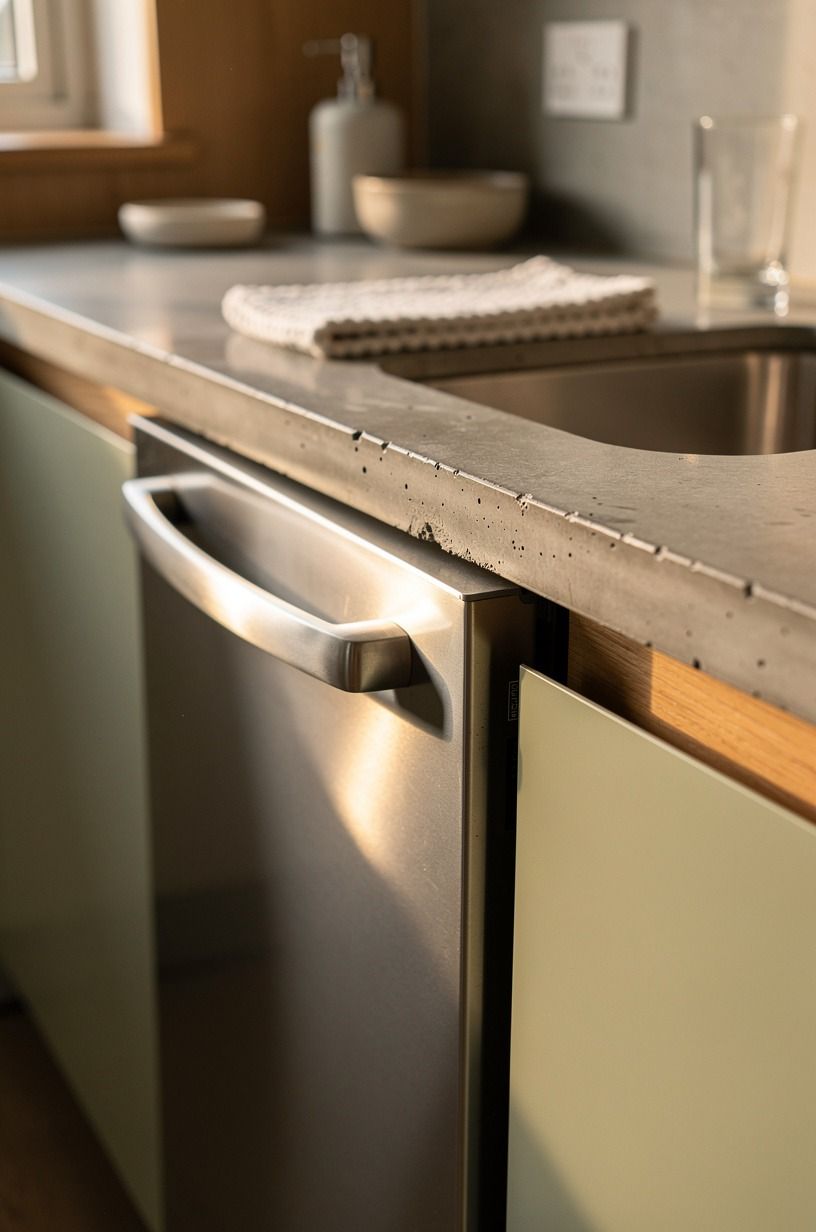 Put the dishwasher beside the sink