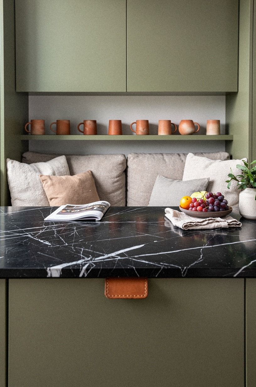 Install a narrow ledge for mugs