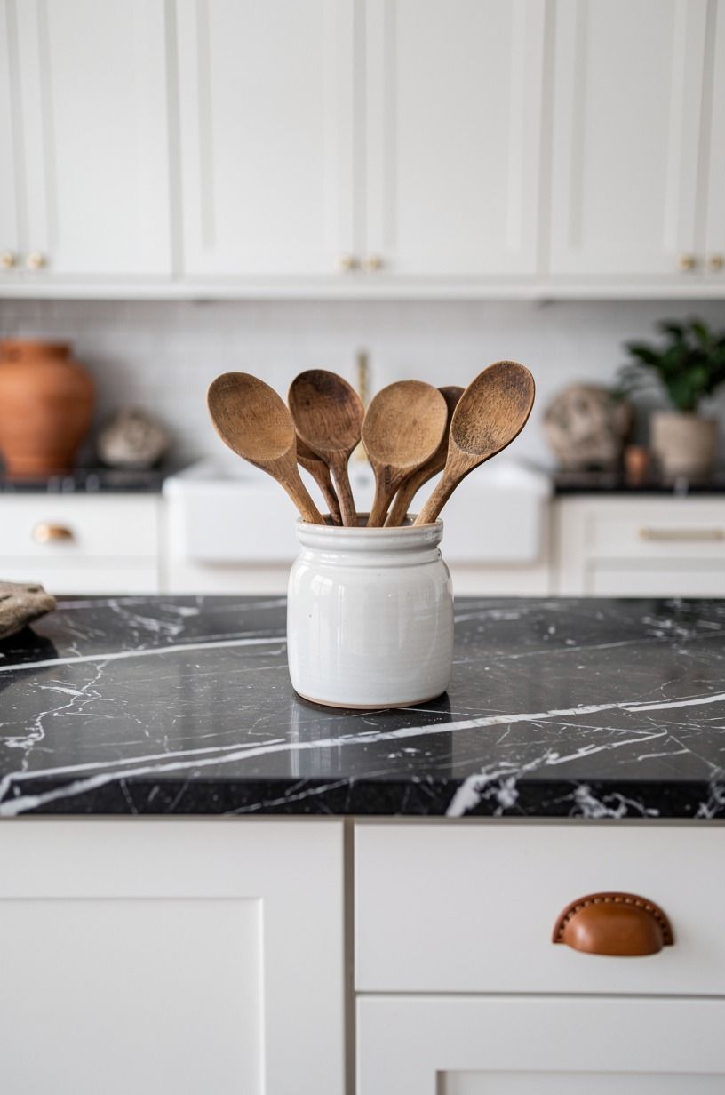 Fill a crock with wooden spoons
