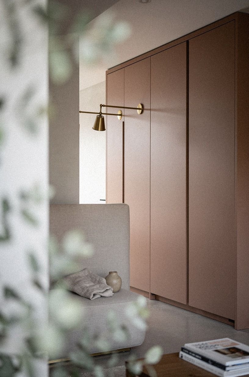 Line one wall with uninterrupted tall cabinets