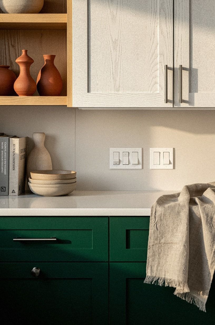 I wired dimmers beside the cabinet switches