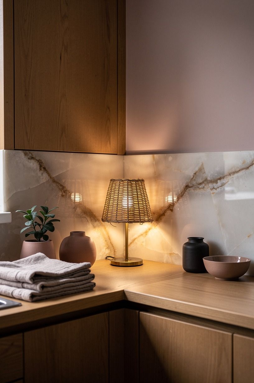 I Set a Tiny Lamp on the Counter Corner
