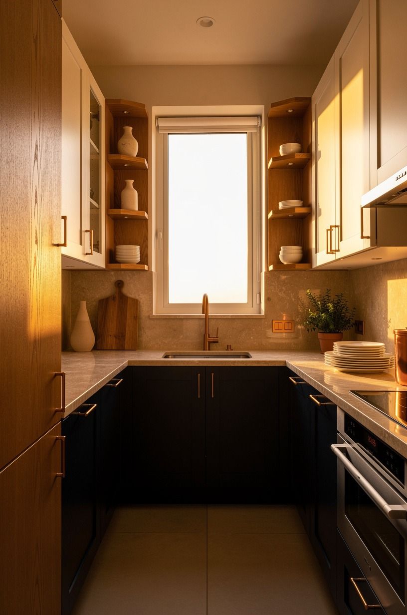 End the galley with a brighter view