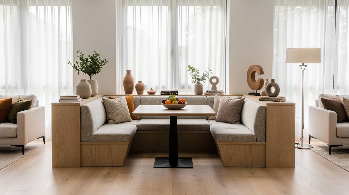 How to Choose an L-Shaped vs. U-Shaped Breakfast Nook Layout