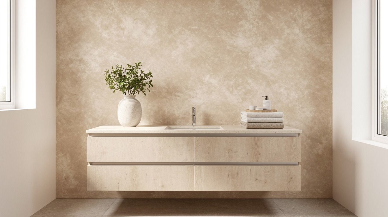 15 Limewash Bathroom Ideas for Soft, Cloudy-Textured Walls Without Renovating