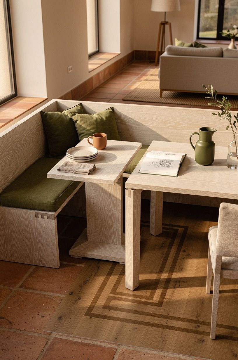 Start with the living room traffic path