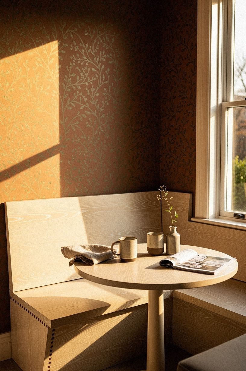 Start with a mood board of three wallpaper swatches