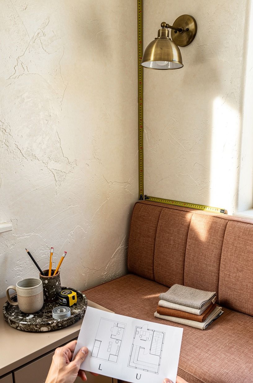 Measure the corner before choosing seating