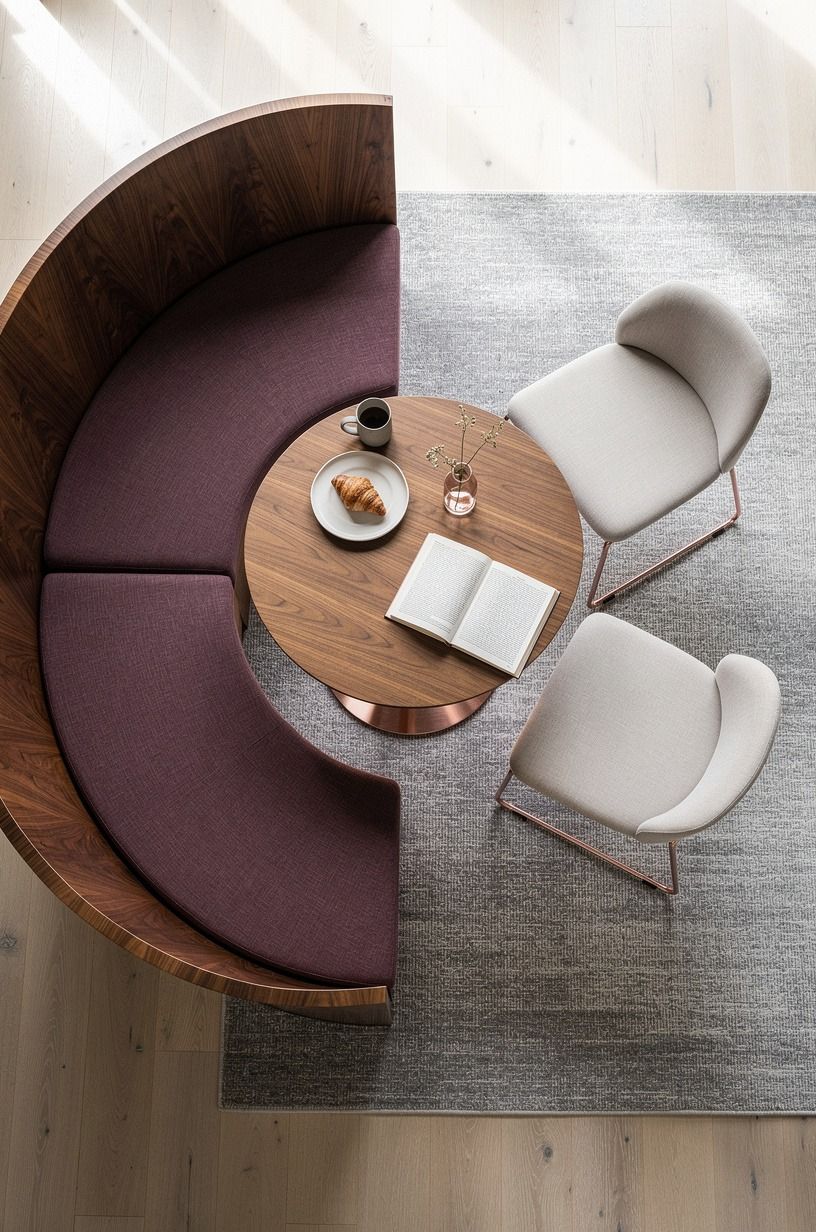 When does a curved banquette earn its keep?