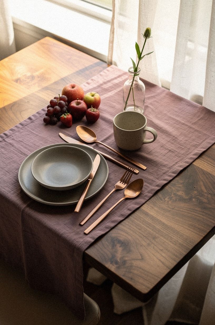 Chose oatmeal linen to keep the glow