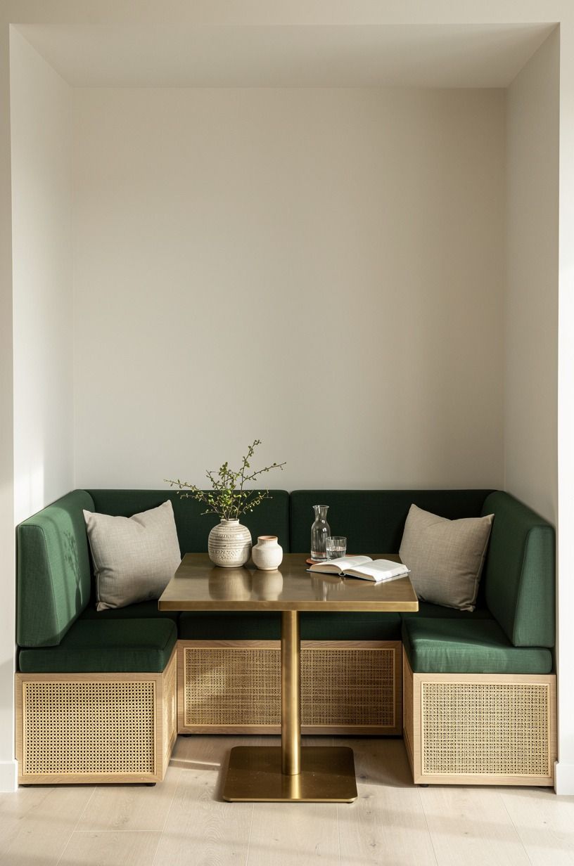 Choose a U shape for tucked alcoves