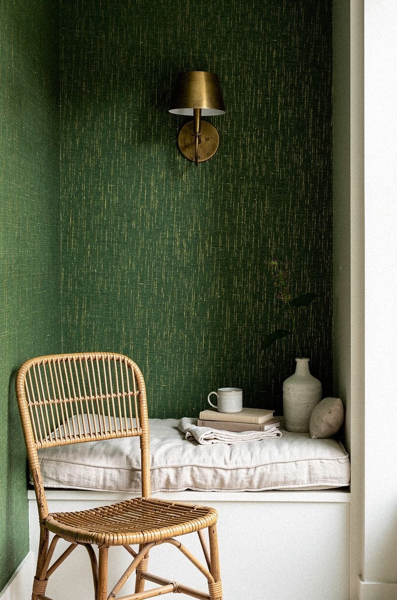 Build a wainscot line beneath printed paper