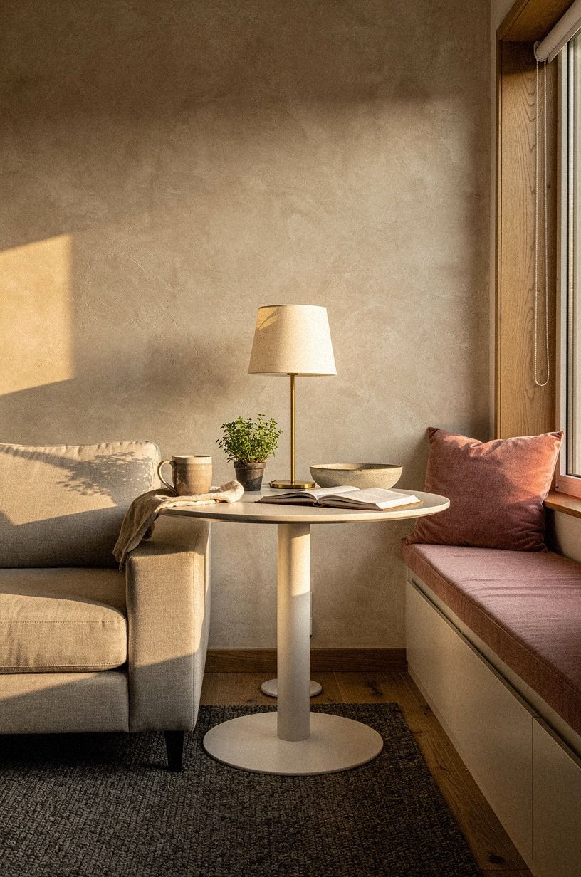 Use a pedestal table for easier traffic